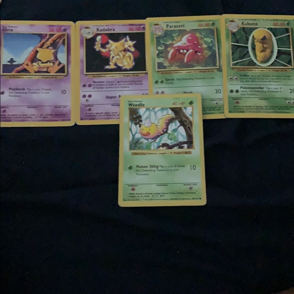 Rare vintage base set Pokémon cards